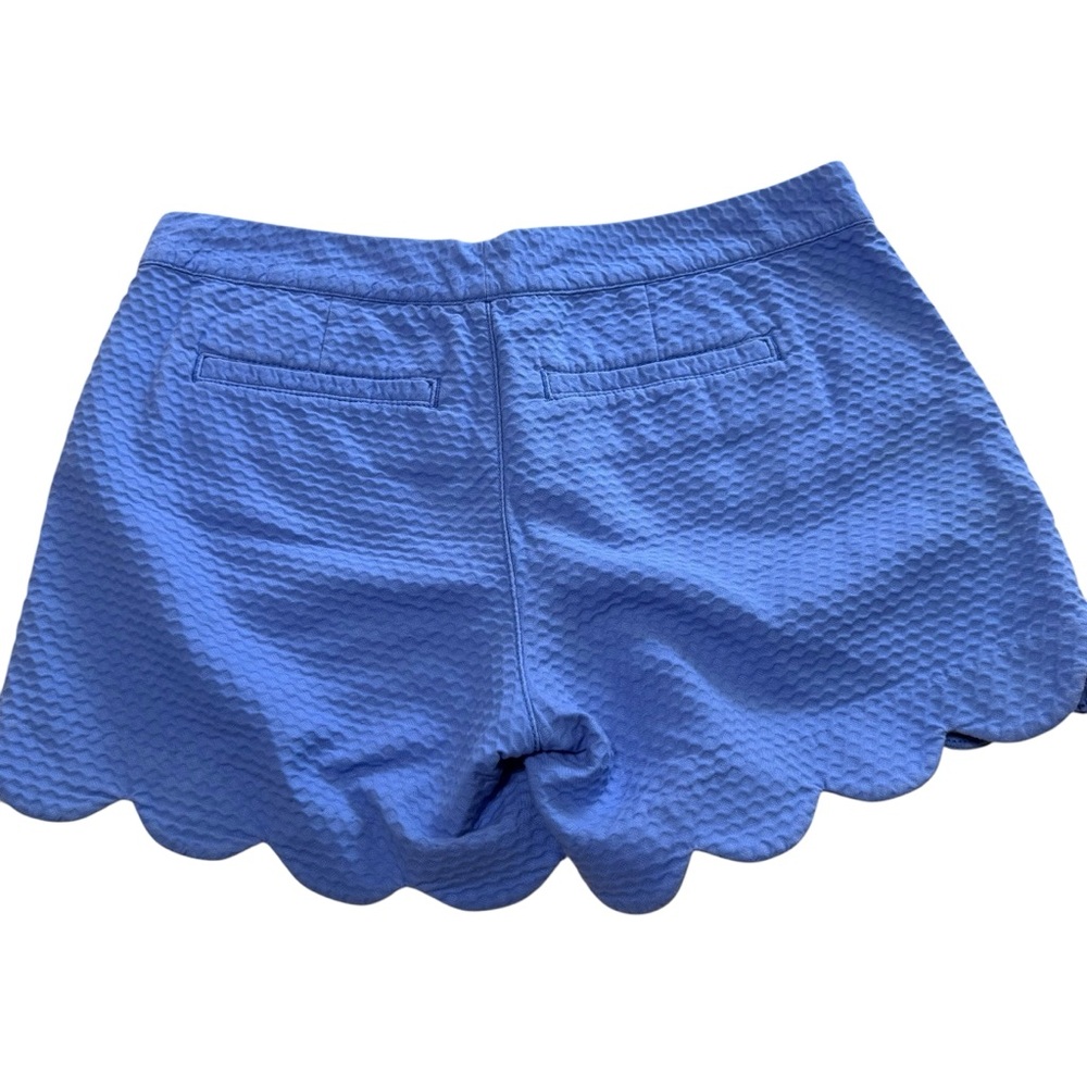 Lilly Pulitzer The Buttercup Short Size 0 Periwinkle Scallop Edge 4 Inch Inseam - Picture 5 of 5